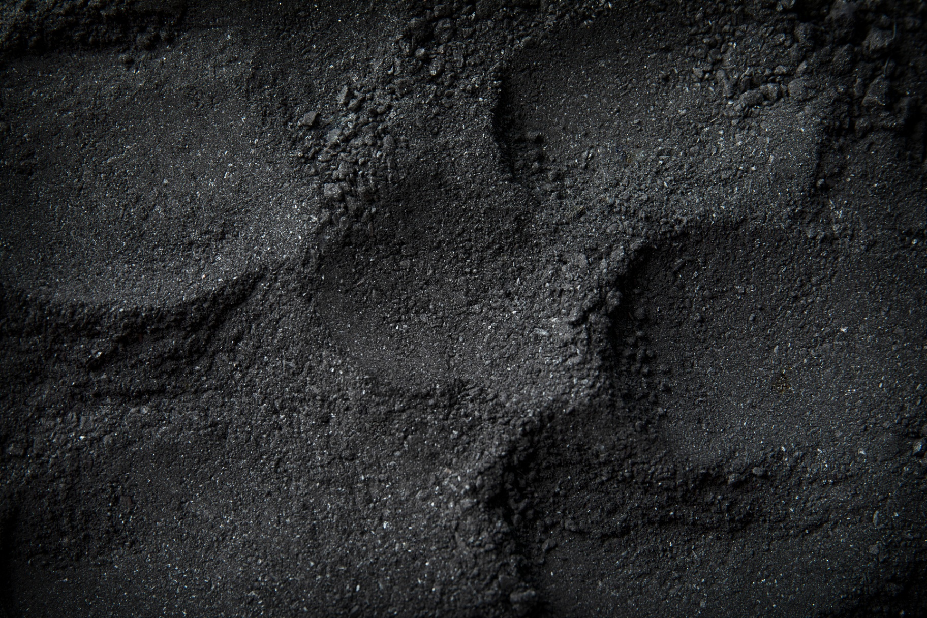 Recovered carbon black material close up